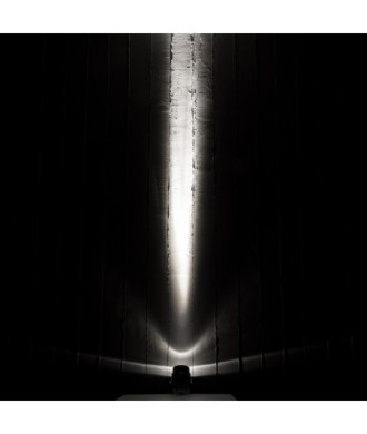 GloboStar® SPOT-XENIA 90509 Σποτ Φωτισμου Wall Washer LED 16W 1600lm 3° DC 24V Αδιάβροχο IP65 Φ9 x Υ12cm Ψυχρό Λευκό 6000K Dimmable - Σφυρήλατο Γκρι - 3 Years Warranty